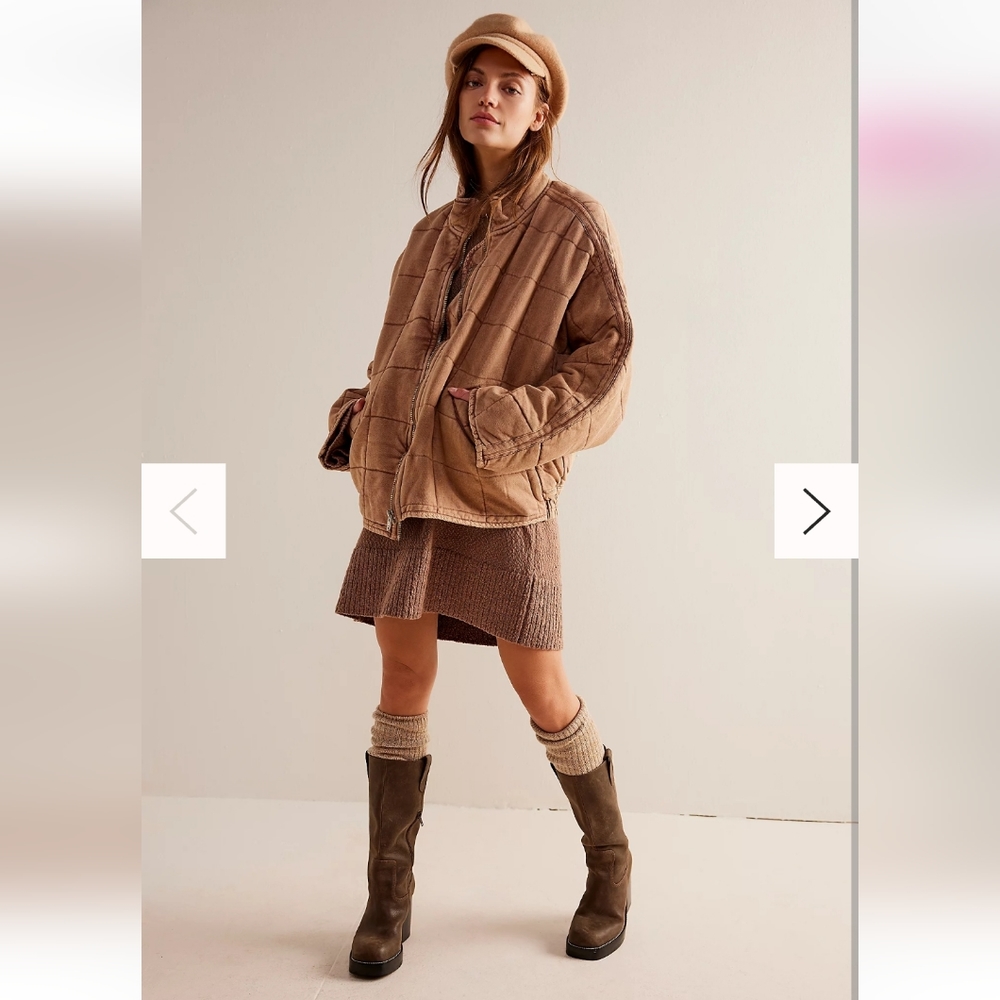 Free People Medium Quilted Dolman jacket